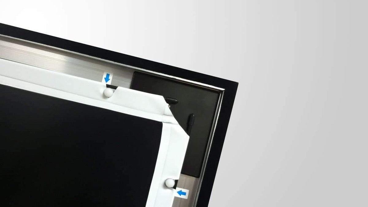 Upgrade Your Home Theater with the STR Series 92" 4K/8K Ultra HD Fixed Frame Projection Screen - Perfect for HDR & Active 3D Movies!